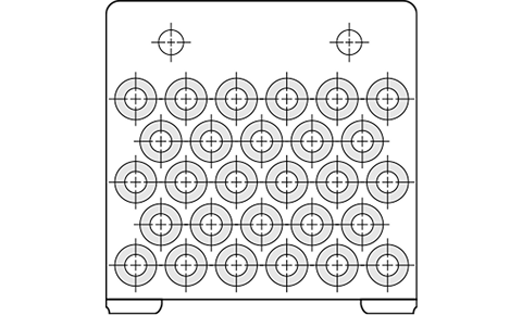 チューブ28本組みのイメージ図
